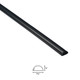 Micro+ PVC Self-Adhesive Half Round Cable Raceway, 6ft, Black - US/D22010B Micro+ PVC Self-Adhesive Half Round Cable Raceway, 6ft, Black - US/D22010B